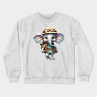 Back To School Elephant Crewneck Sweatshirt